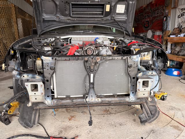Got the front end welded back together. Fitment with the radiator looks a lot better! — photo 2