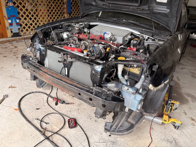 Got the front end welded back together. Fitment with the radiator looks a lot better! — photo 4