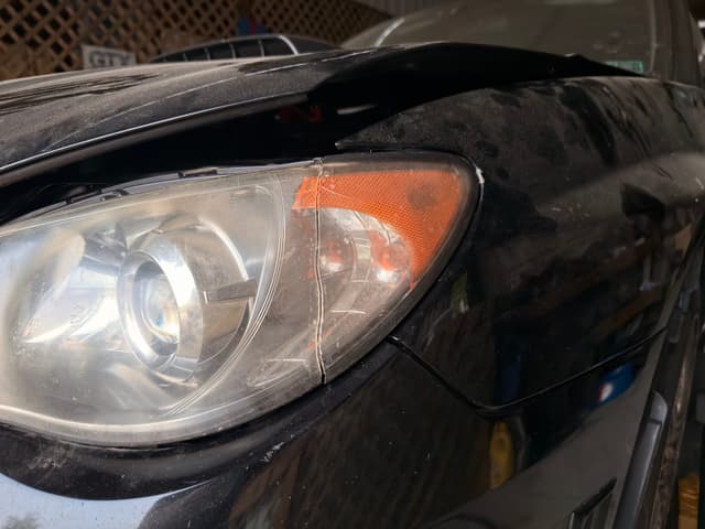 Headlights and bumper roughed in. Mostly checking panel gaps from the rad support being welded in. — photo 2