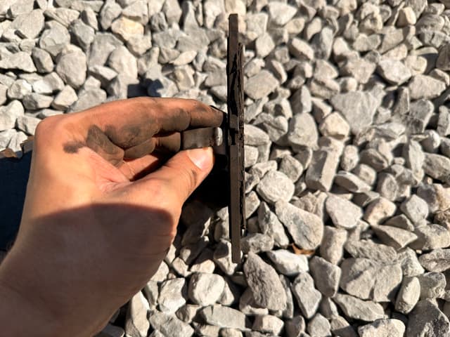 Old owner drove the brakes till it ground the sensor into dust. Replaced the pads and sensor. — photo 5